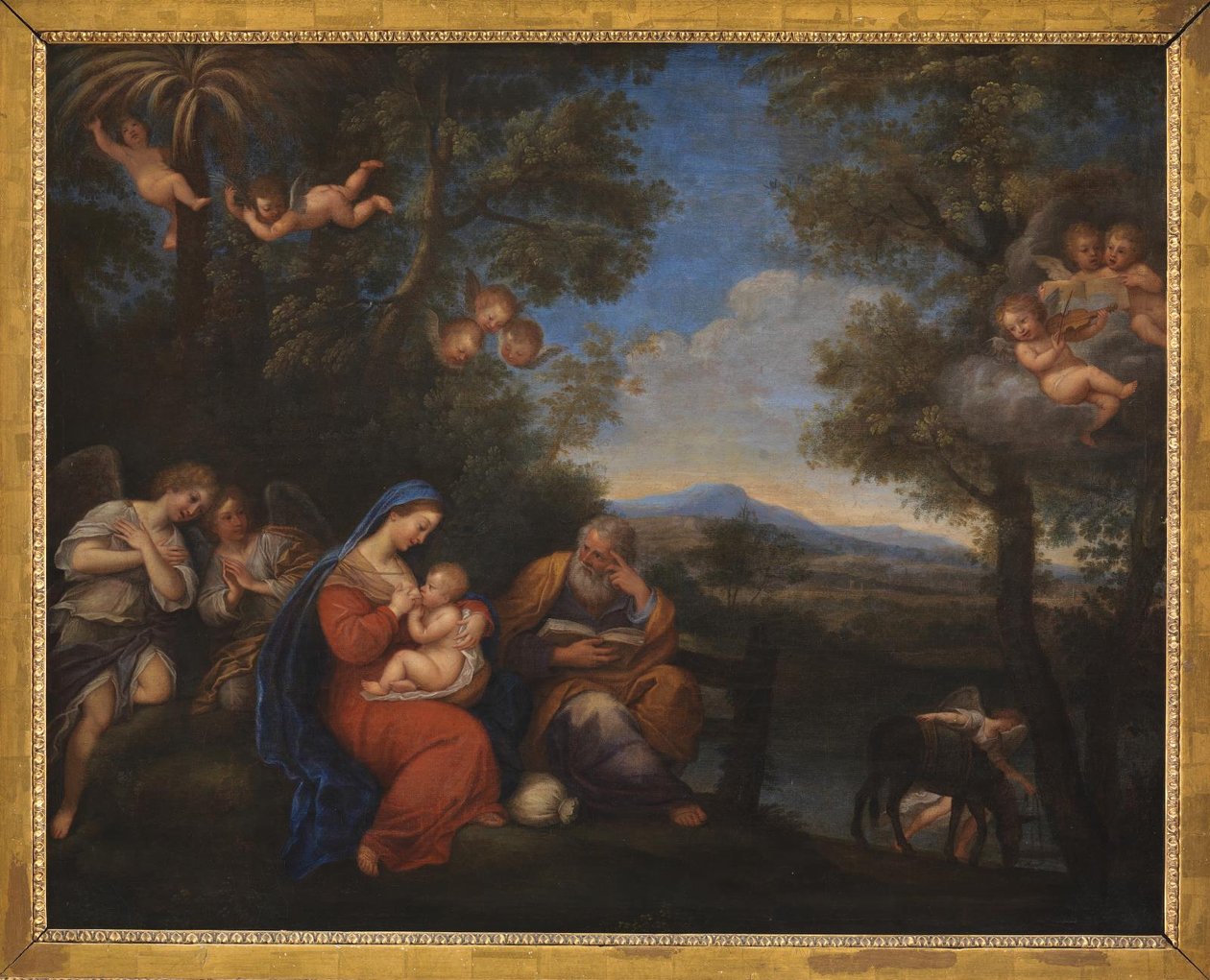 Resten på flukten til Egypt av Francesco Albani