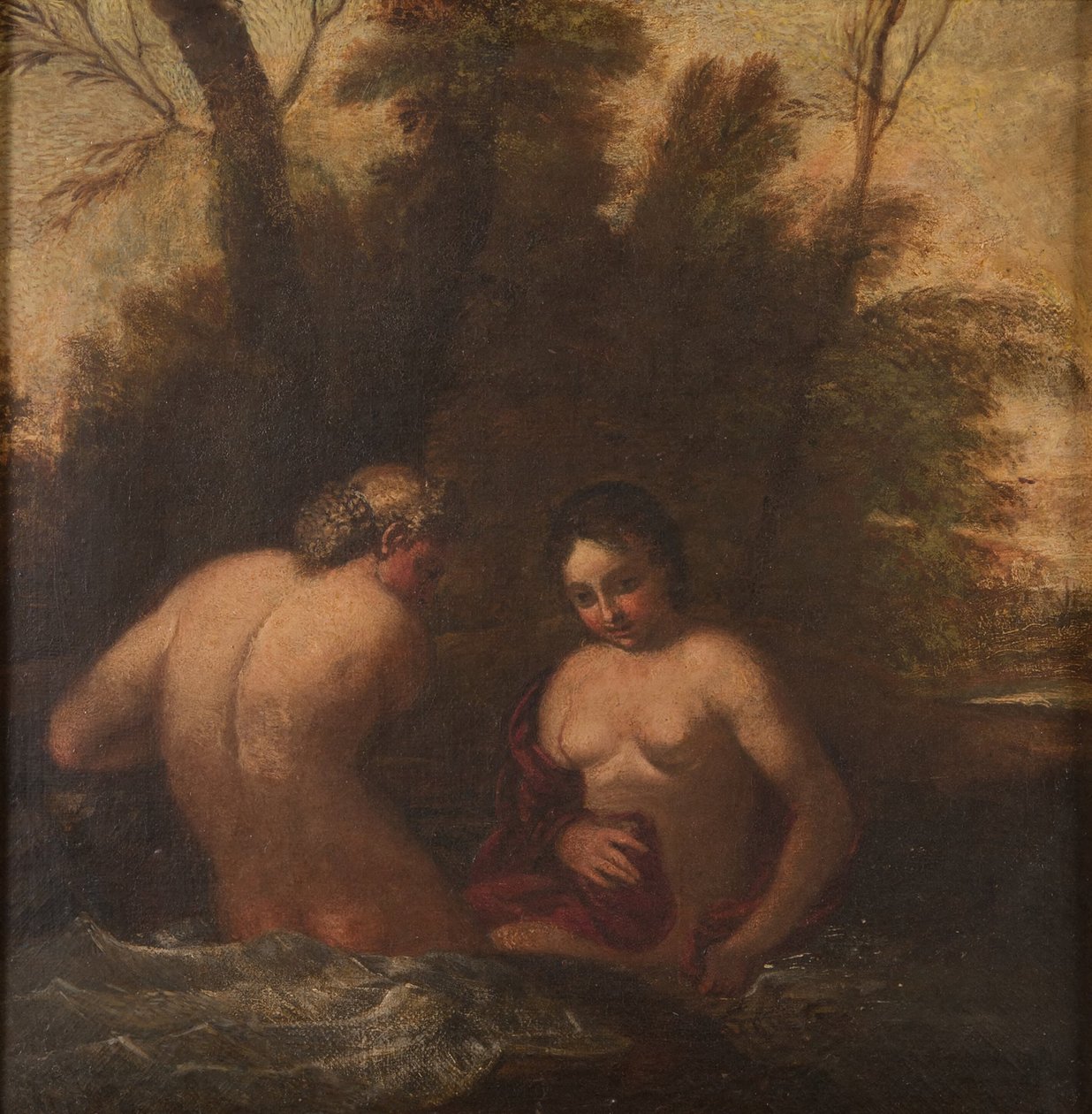 Zwei badende Nymphen av Francesco Albani