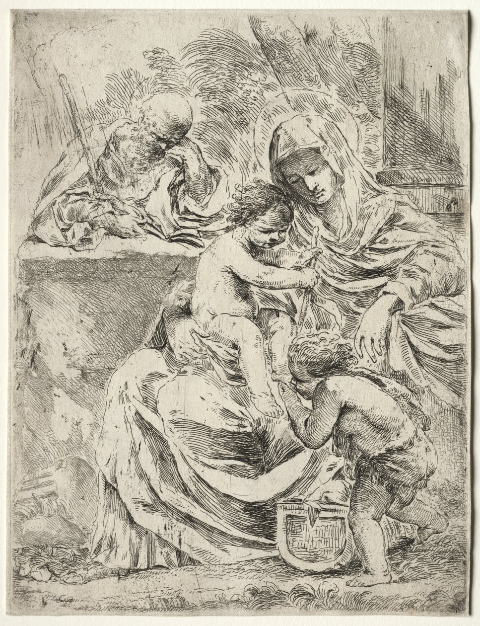 Den hellige familie av Francesco Amato