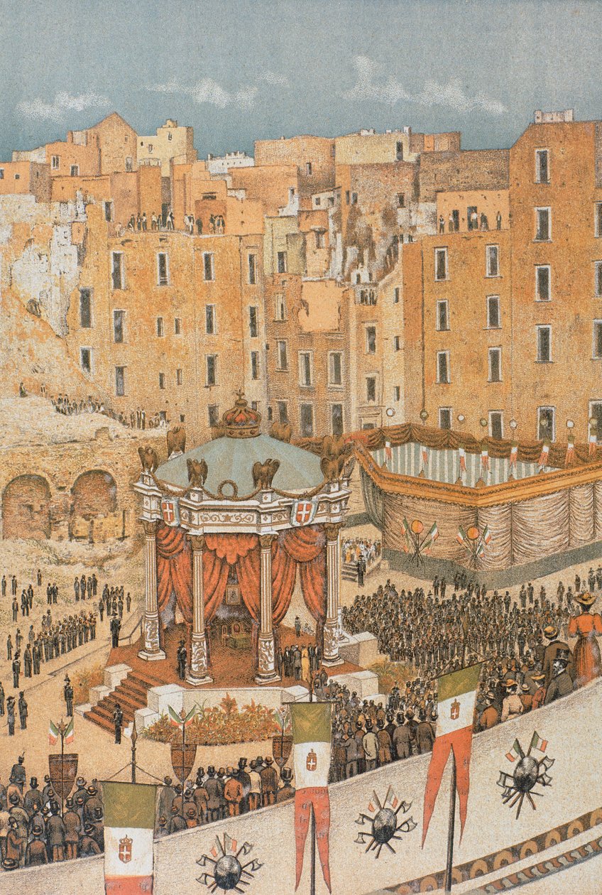 Renovering av Piazza del Porto (Port Square), i Napoli av Francesco Aversano