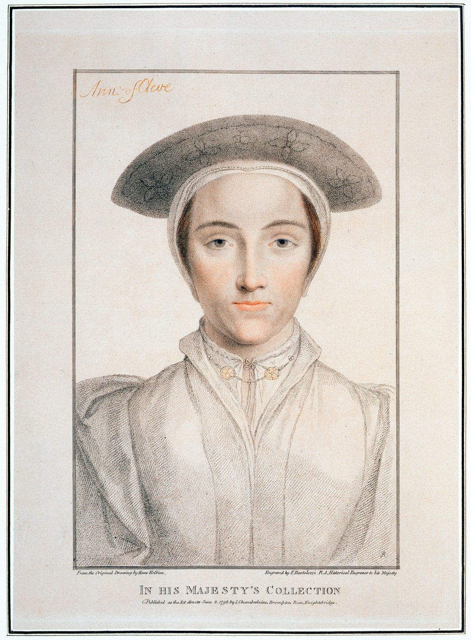 Anne av Cleves, 1539, 1796 av Francesco Bartolozzi