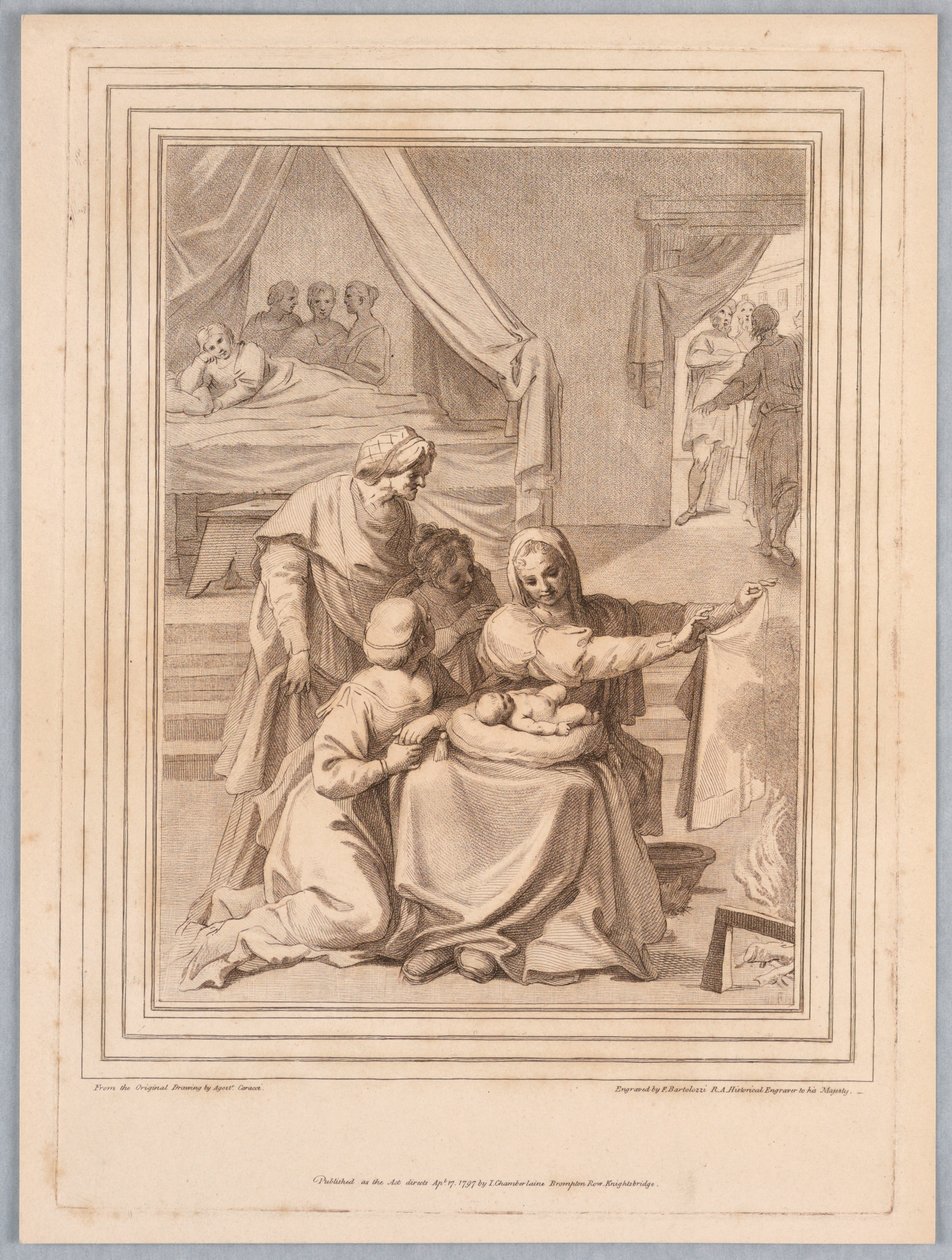 Fødsel av Pyrrhus av Francesco Bartolozzi