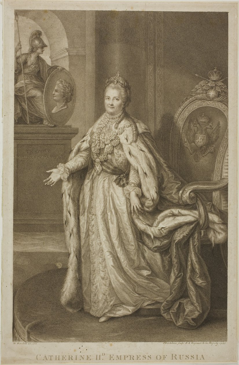 Katarina II, keiserinne av Russland av Francesco Bartolozzi