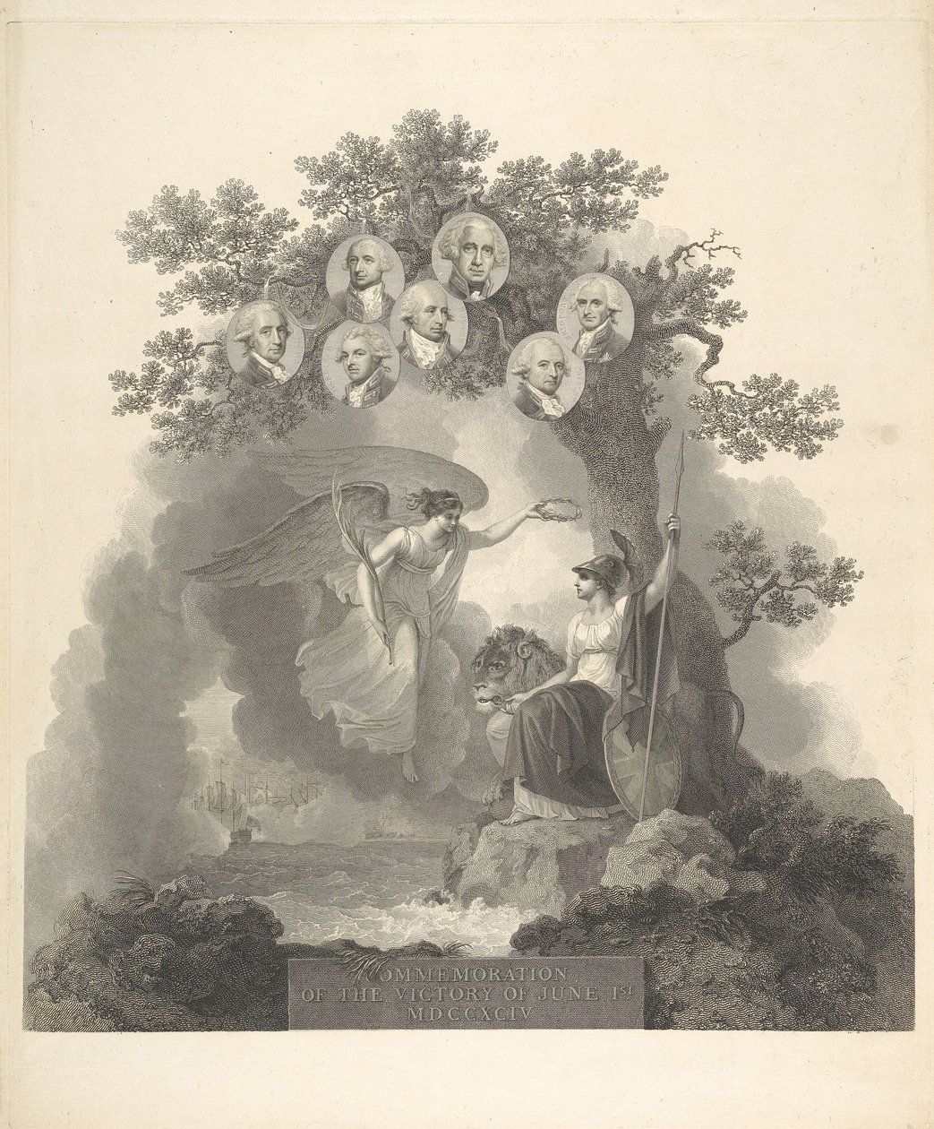 Markering av seieren 1. juni 1794 av Francesco Bartolozzi