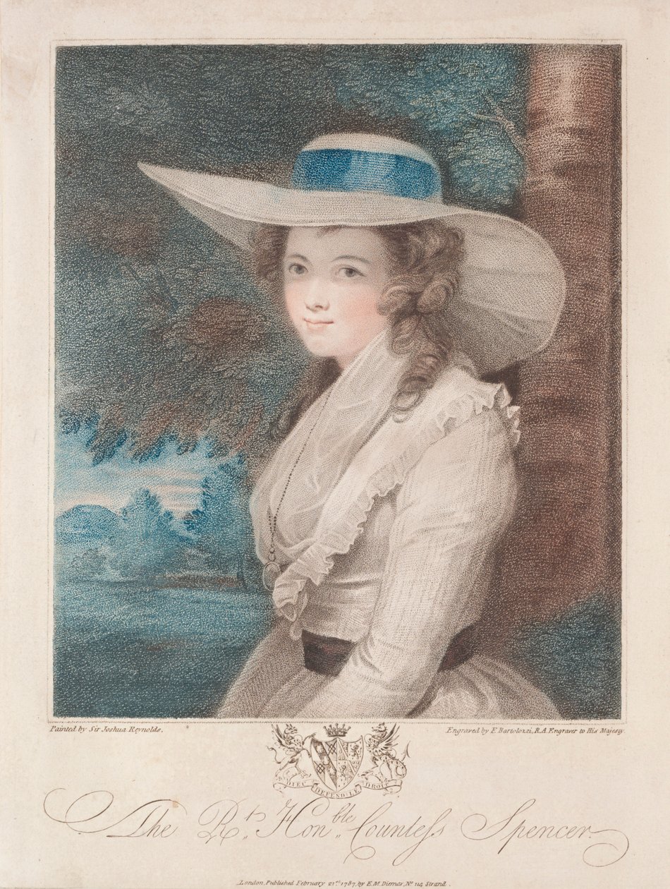 Grevinne Spencer, 1787. av Francesco Bartolozzi