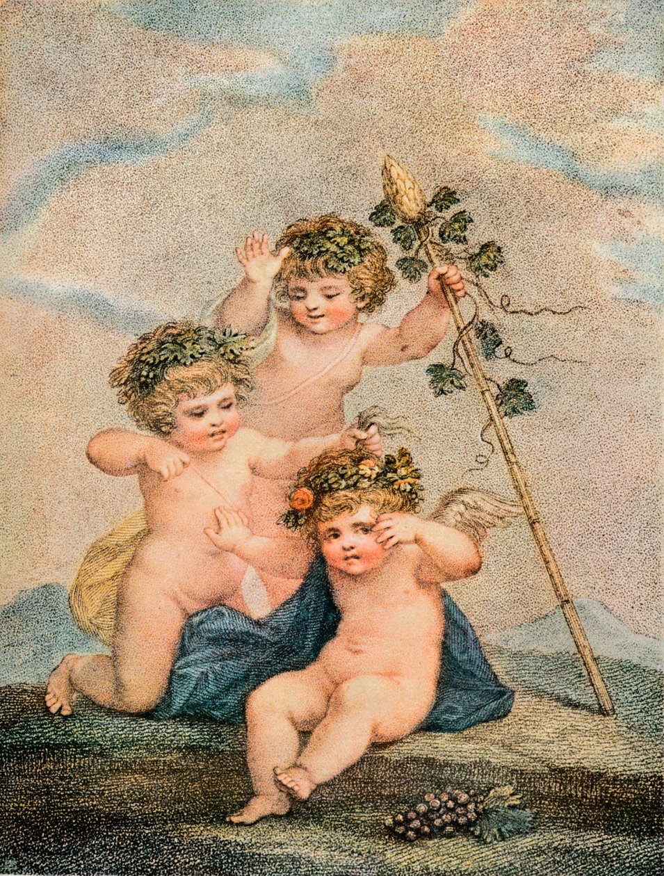 Cupids, c1700-tallet av Francesco Bartolozzi