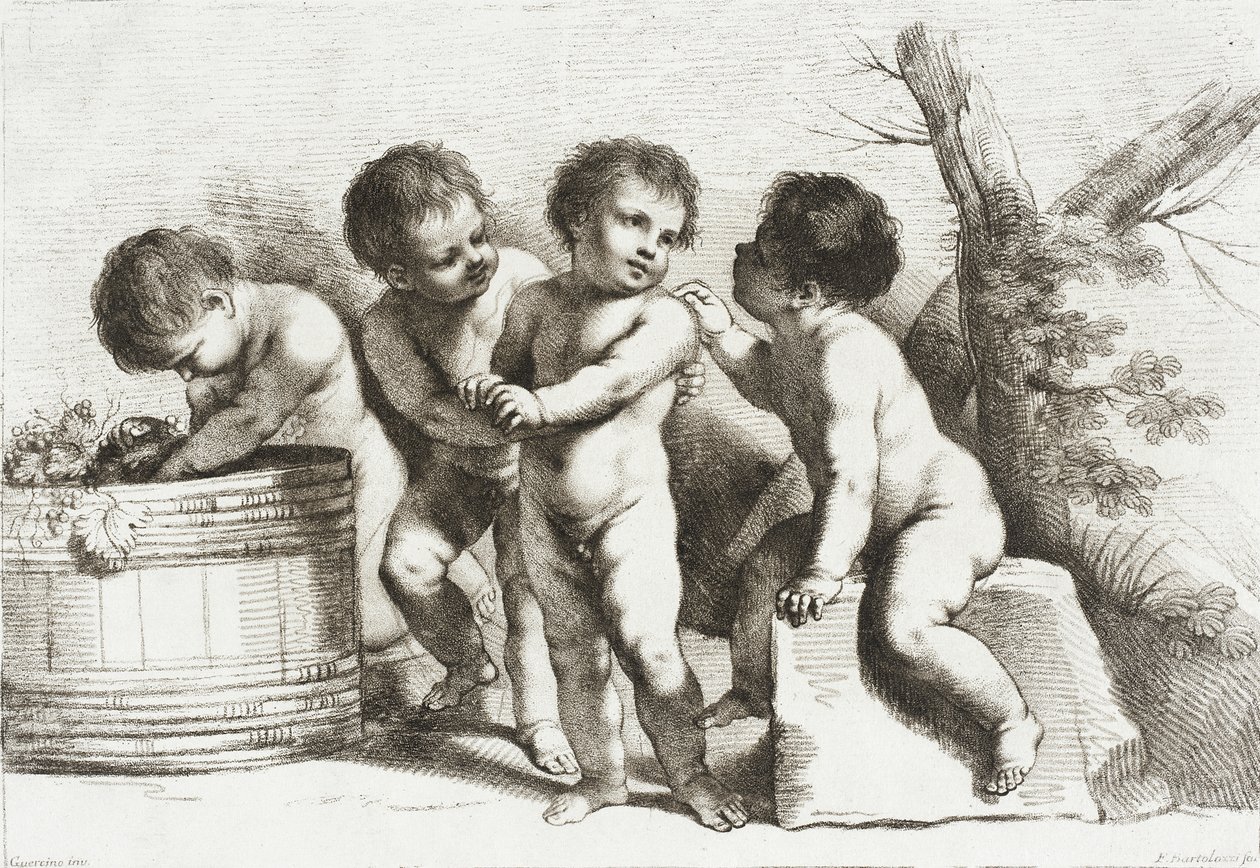 Fire putti av Francesco Bartolozzi
