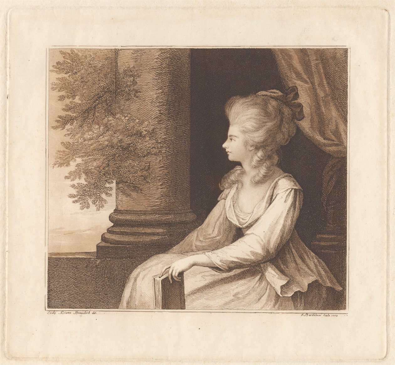 Georgiana, hertuginne av Devonshire av Francesco Bartolozzi