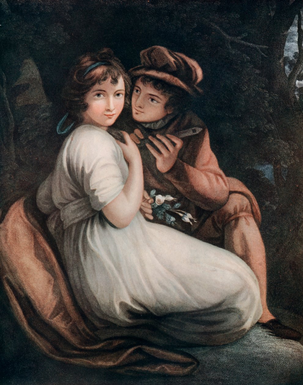 Henry og Emma, slutten av 1700-begynnelsen av 1800-tallet, 1912. av Francesco Bartolozzi