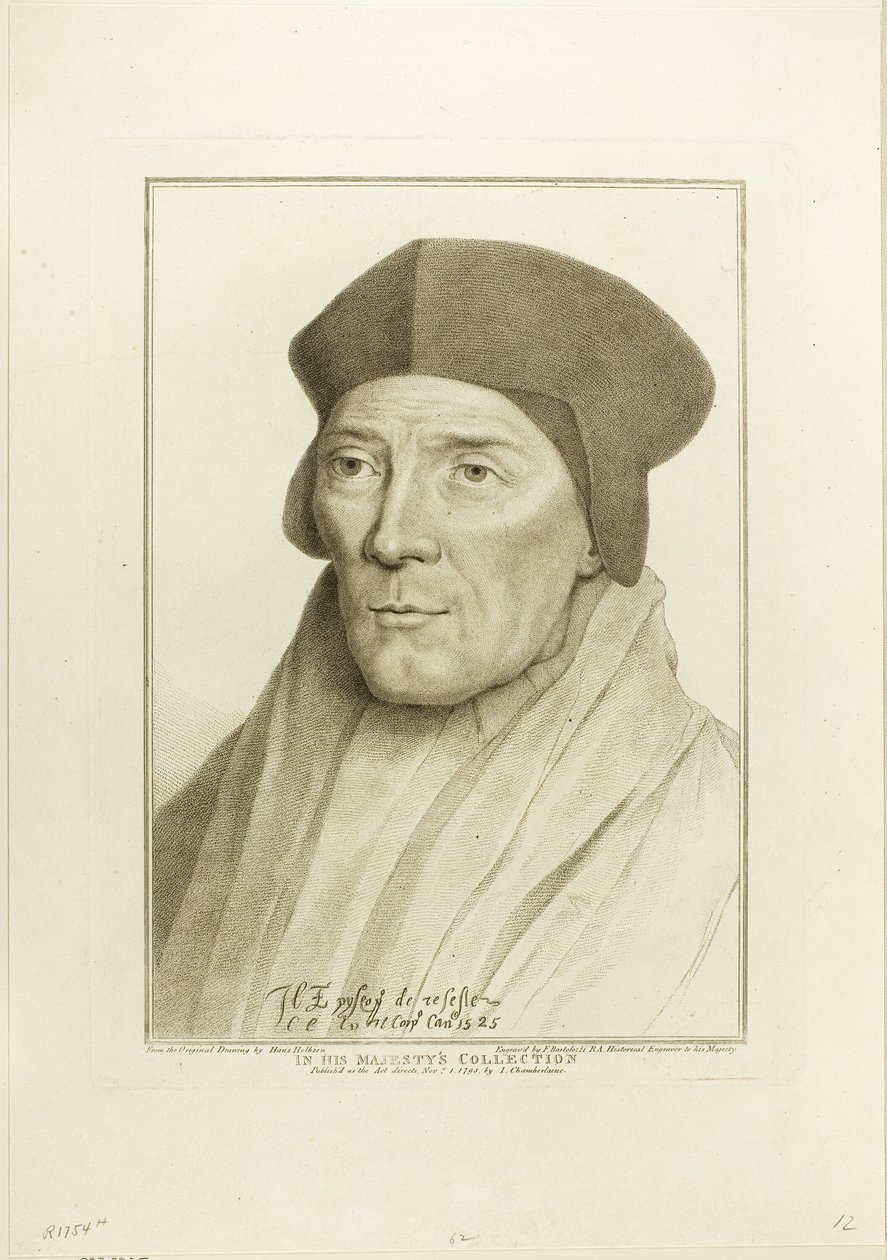 John Fisher, biskop av Rochester av Francesco Bartolozzi