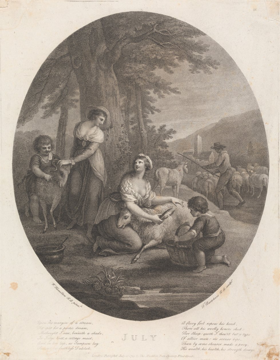 Juli av Francesco Bartolozzi