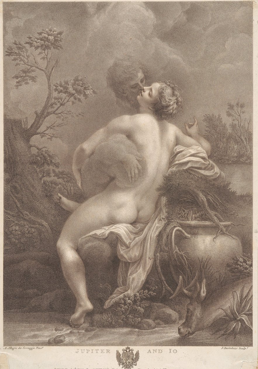 Jupiter og Io av Francesco Bartolozzi