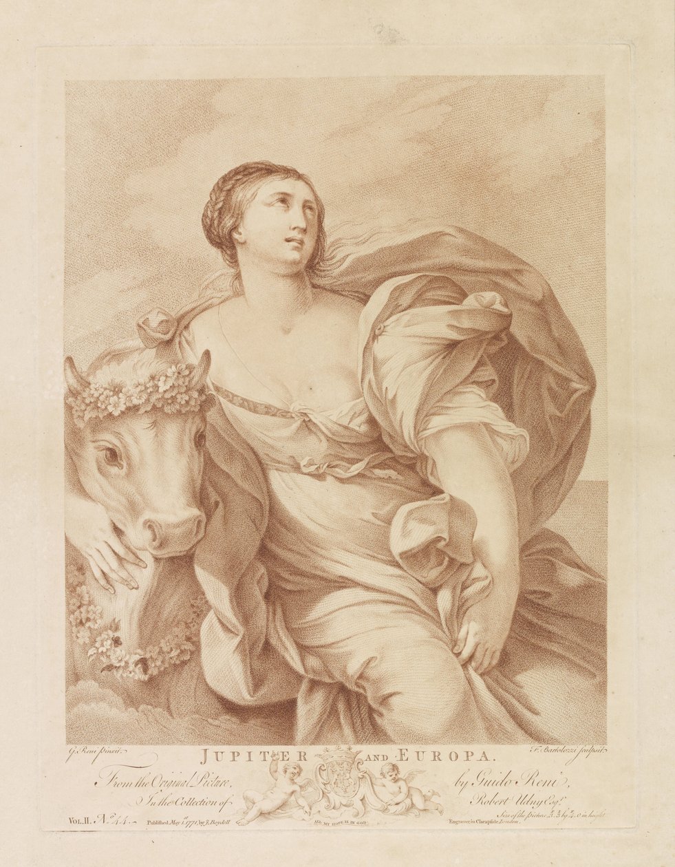 Jupiter i Europa Jupiter og Europa (tittel på objekt) av Francesco Bartolozzi
