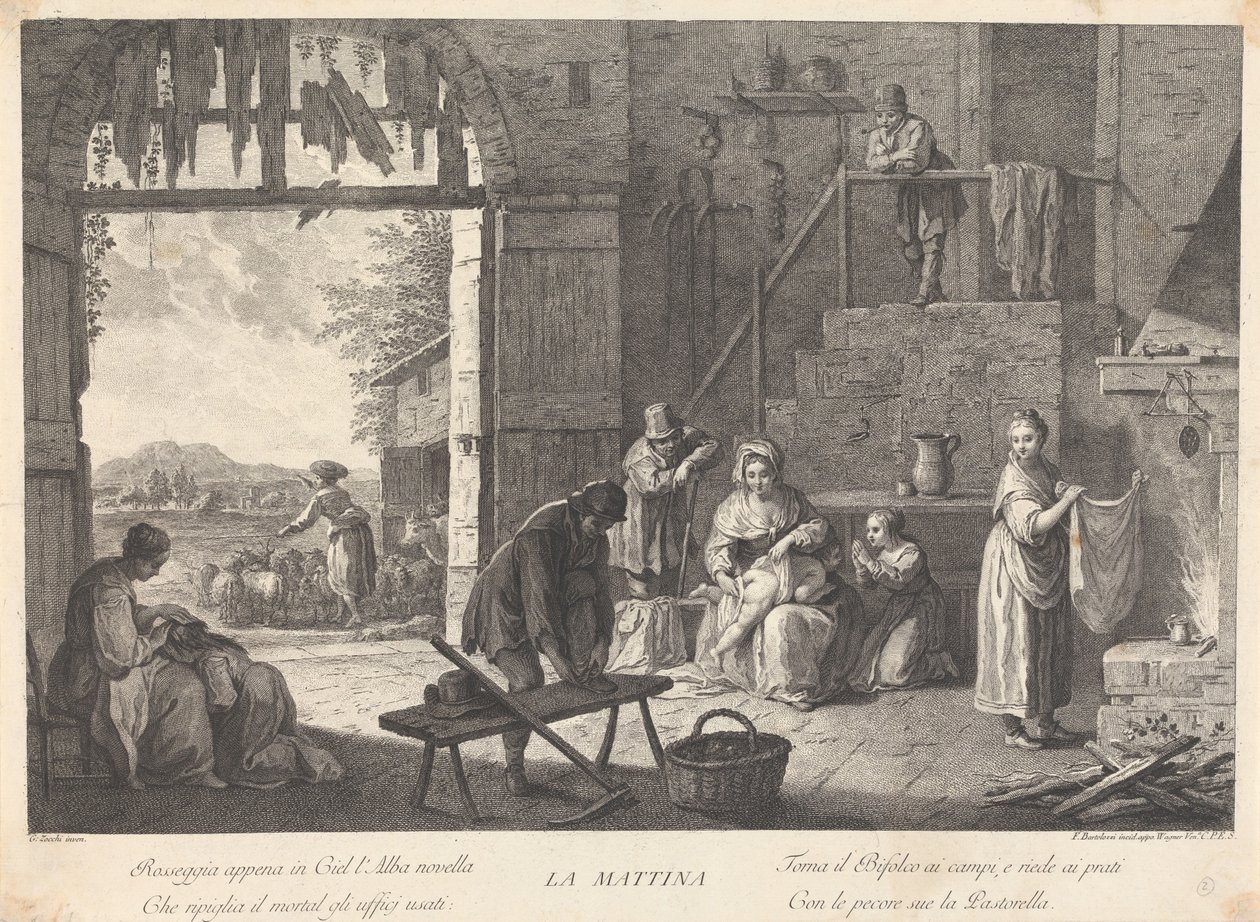 Morgenen av Francesco Bartolozzi