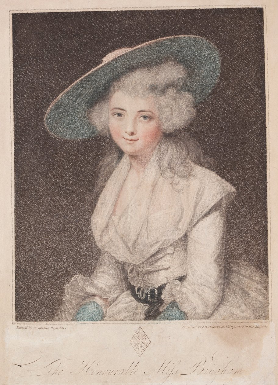 Frøken Anne Bingham. av Francesco Bartolozzi