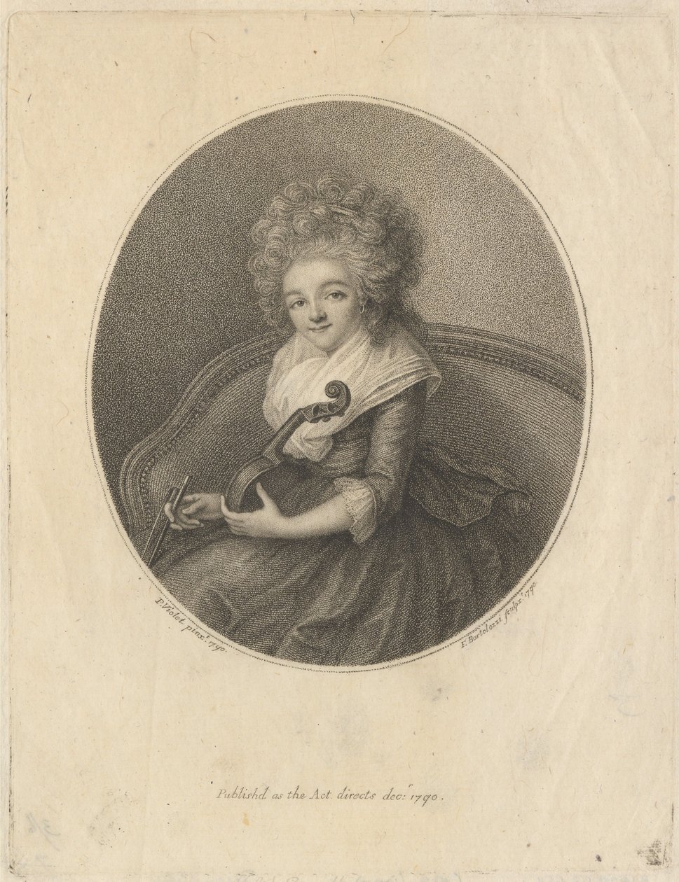 Fru Gautherot av Francesco Bartolozzi