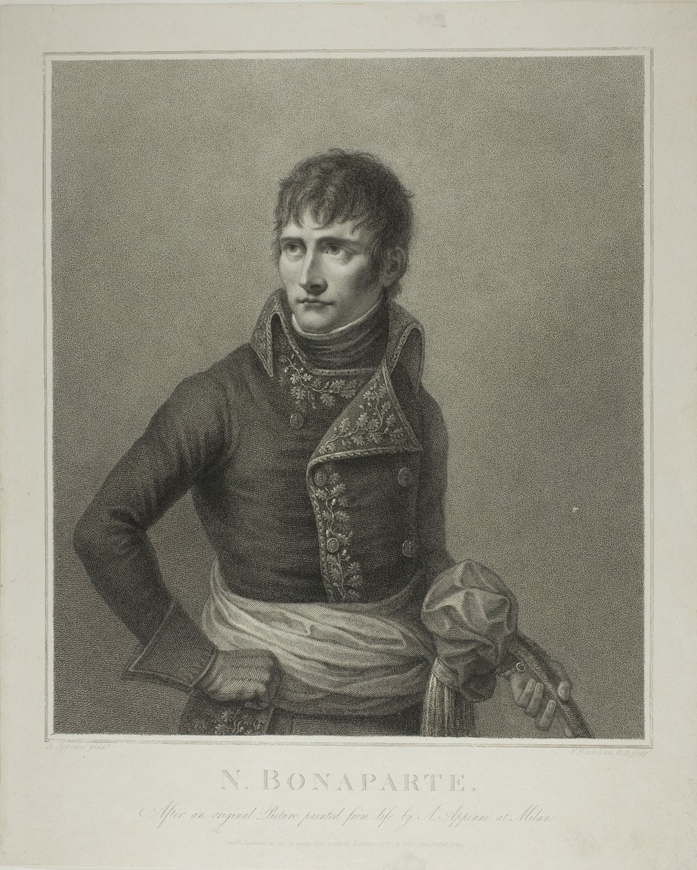 Napoleon Bonaparte, første rådgiver av Francesco Bartolozzi