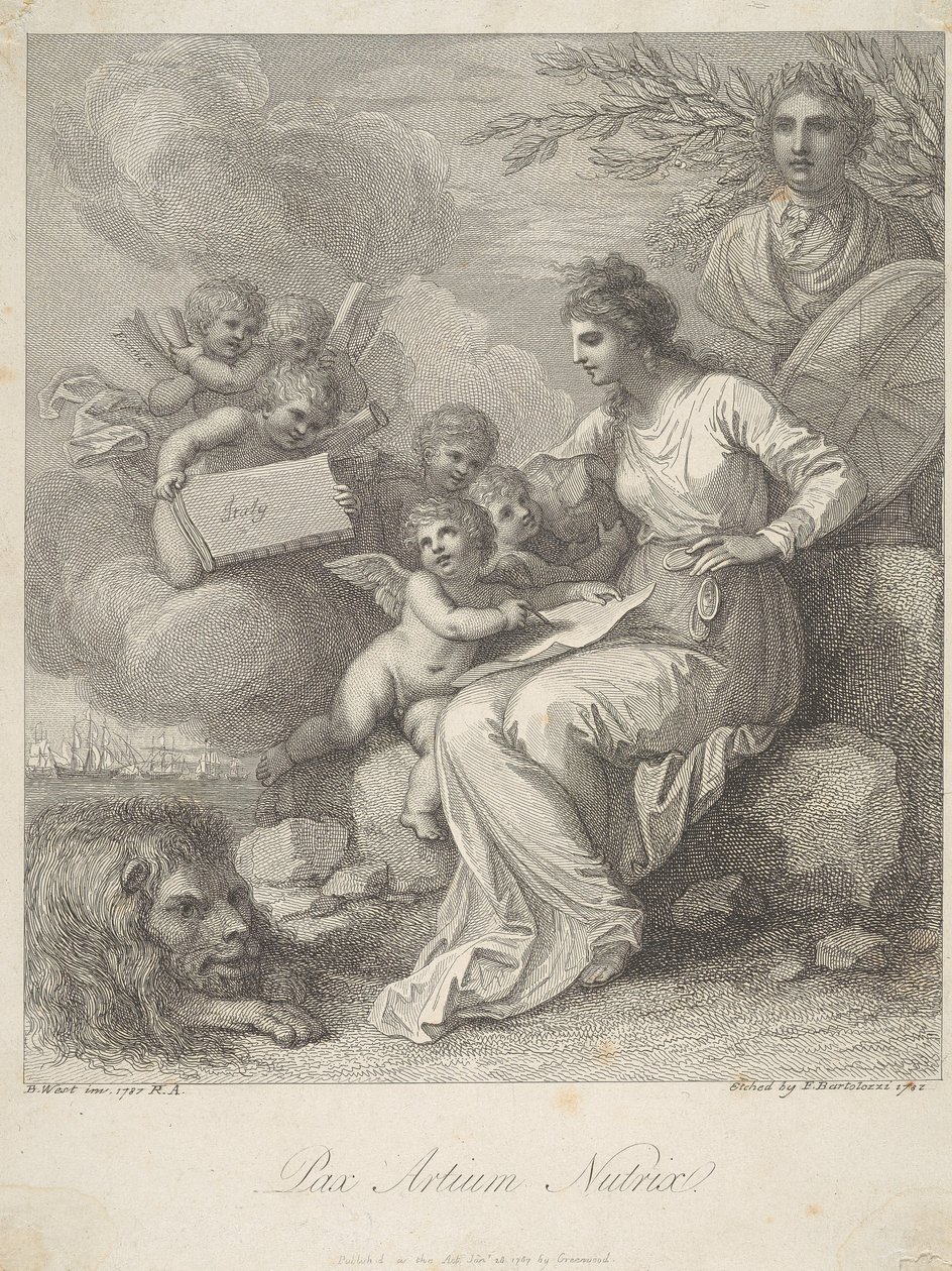 Freden, kunstens nærer av Francesco Bartolozzi