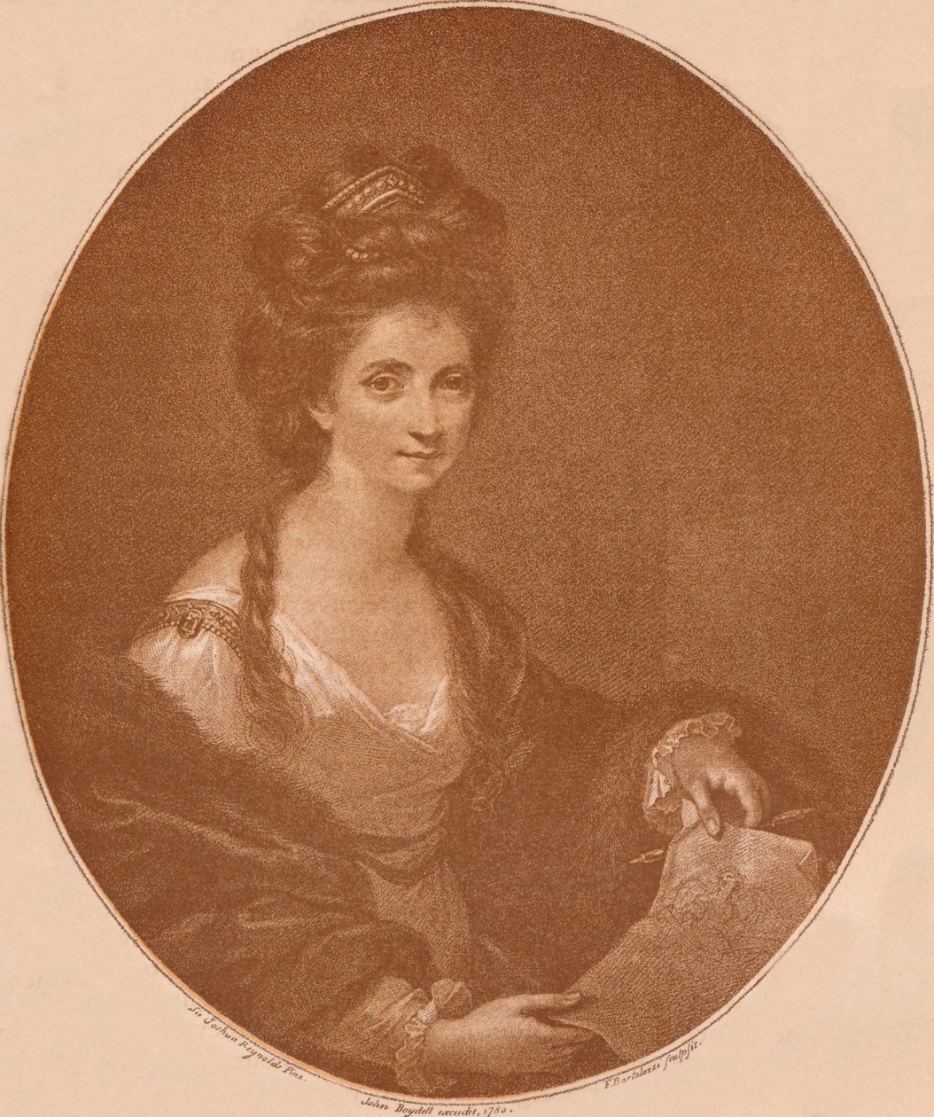 Portrett av Angelica Kauffman, c1777 1904 av Francesco Bartolozzi