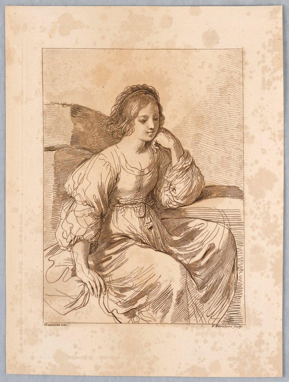 Portrett av en dame av Francesco Bartolozzi