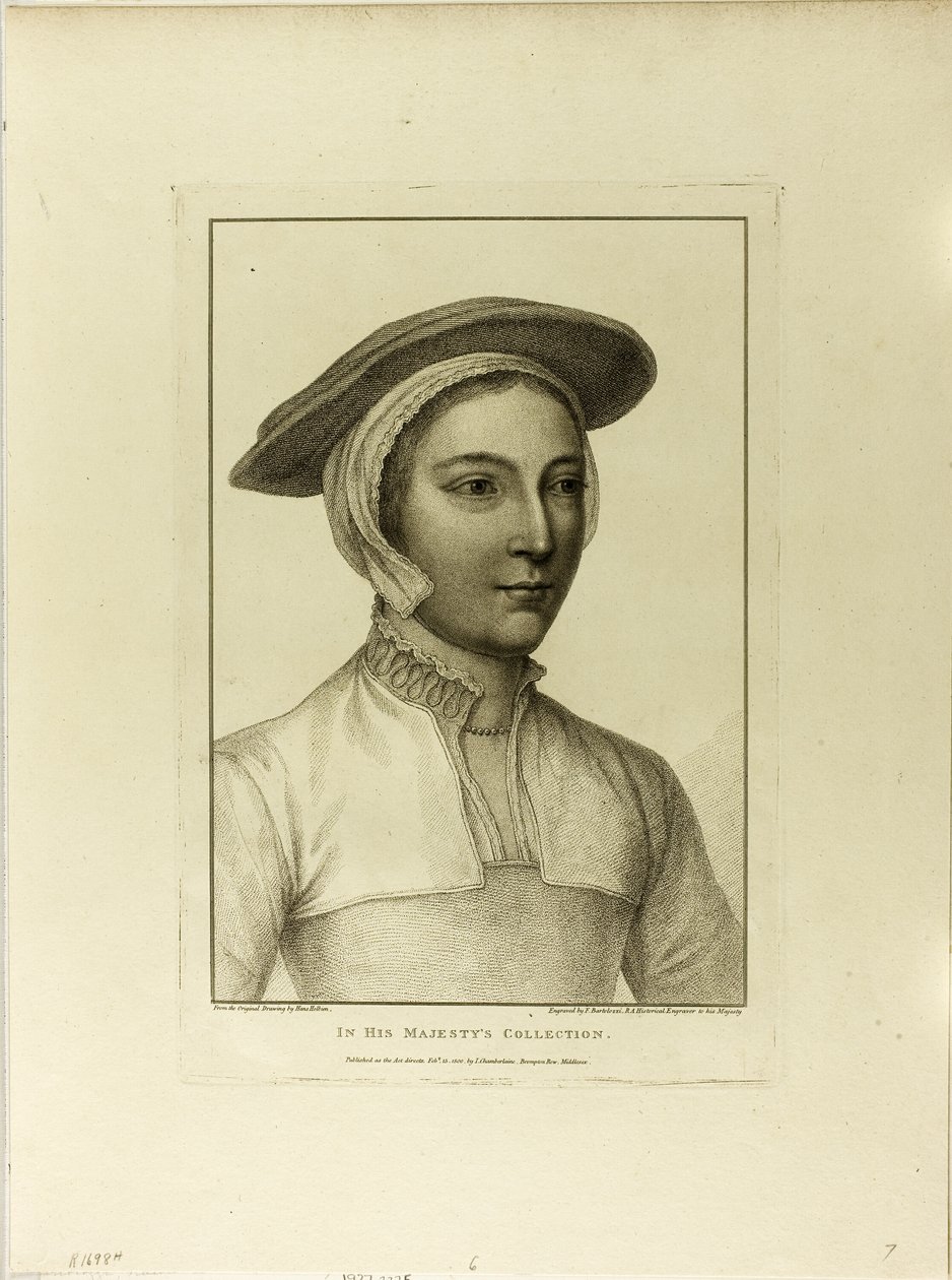 Portrett av en ung kvinne av Francesco Bartolozzi