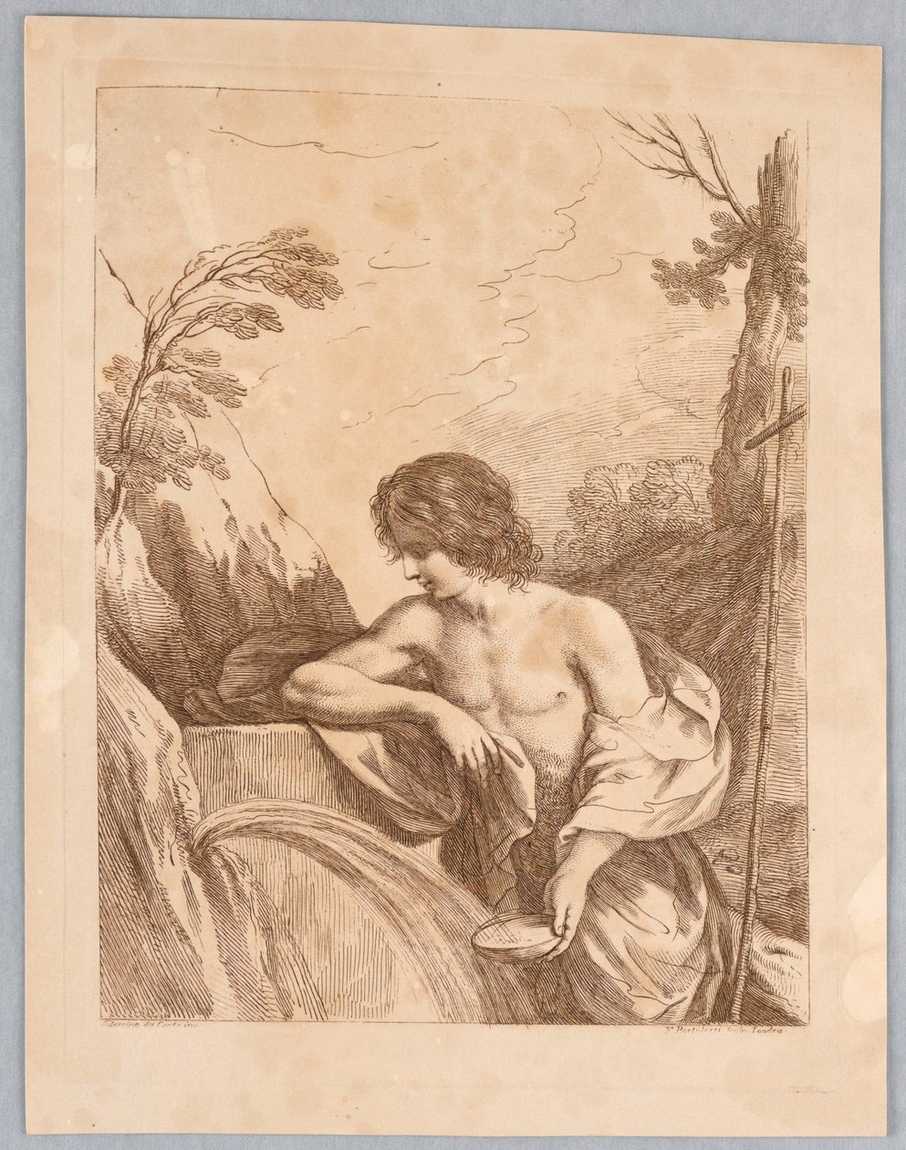 Sankt Johannes i villmarken av Francesco Bartolozzi