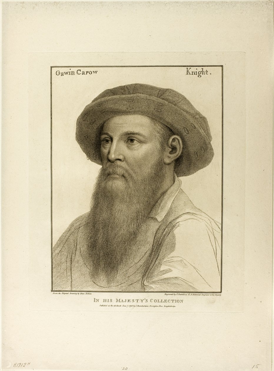 Sir Gawain Carew av Francesco Bartolozzi