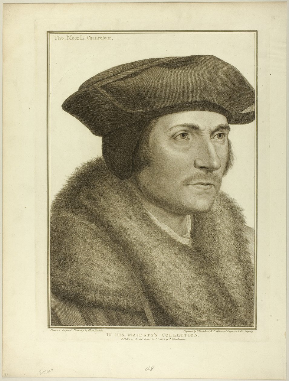 Sir Thomas More, Lord Chancellor av Francesco Bartolozzi