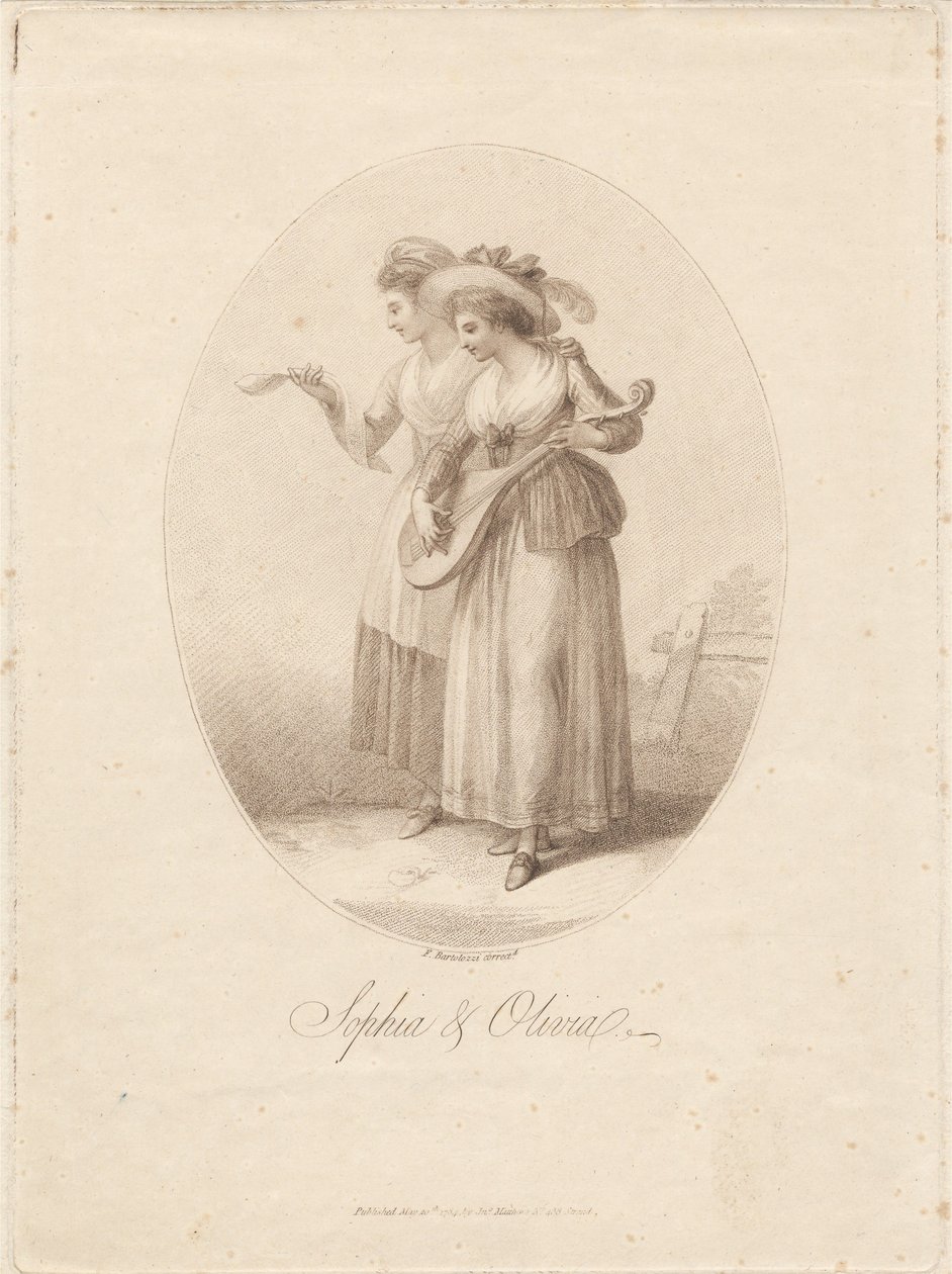 Sophia og Olivia av Francesco Bartolozzi