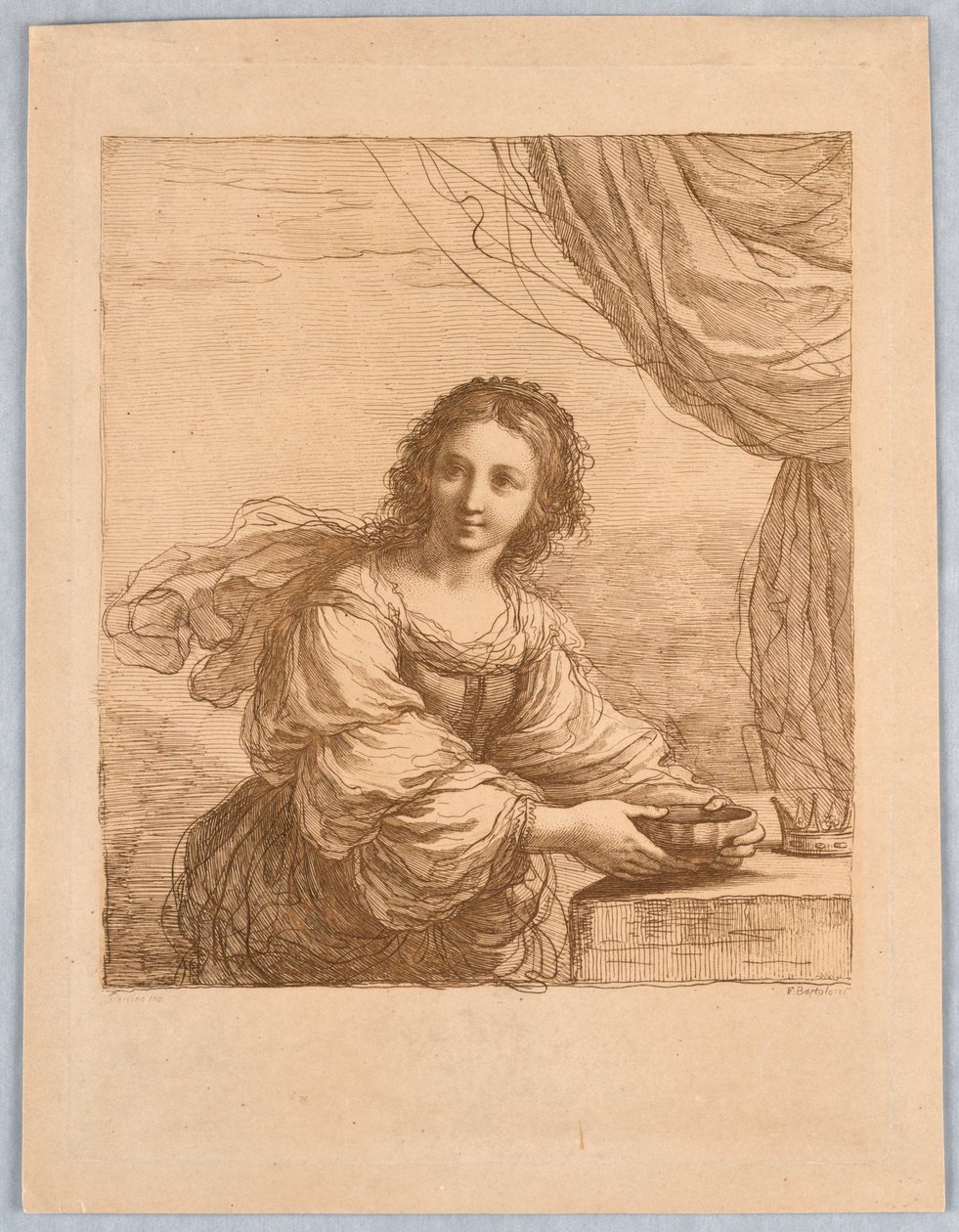 Sophonisba, med en bolle av Francesco Bartolozzi
