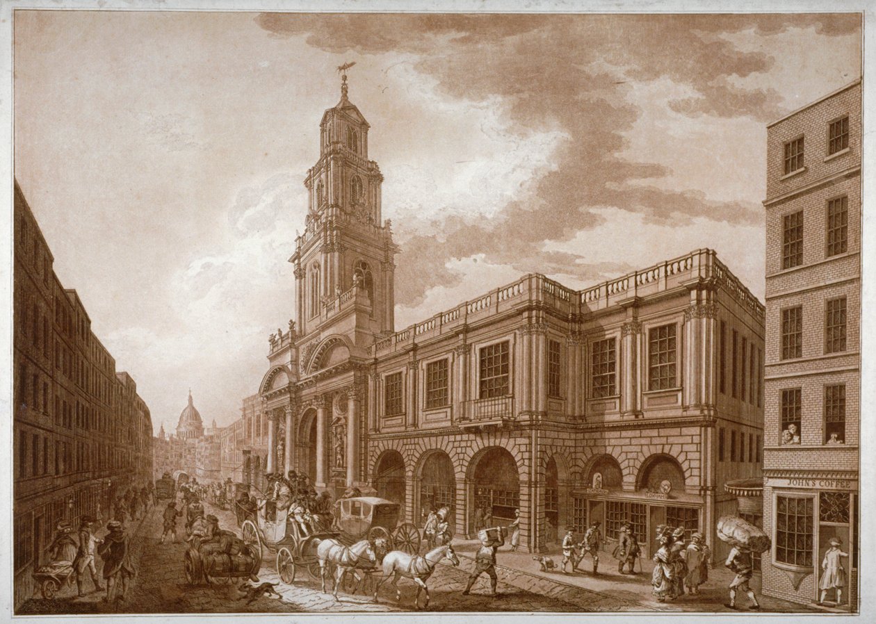 The Royal Exchange, City of London, 1788. av Francesco Bartolozzi