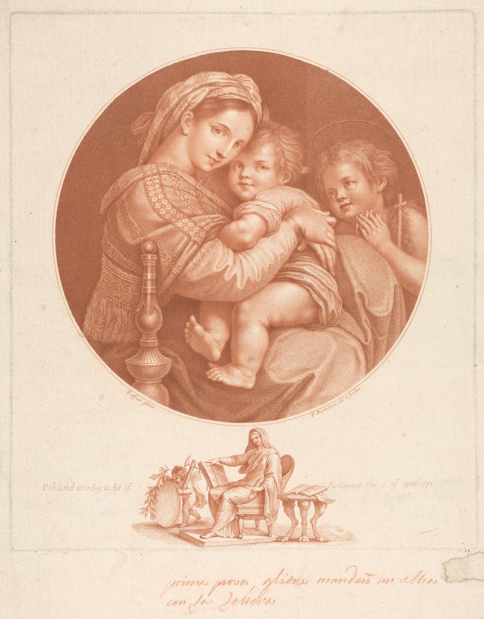 Jomfruen av Francesco Bartolozzi