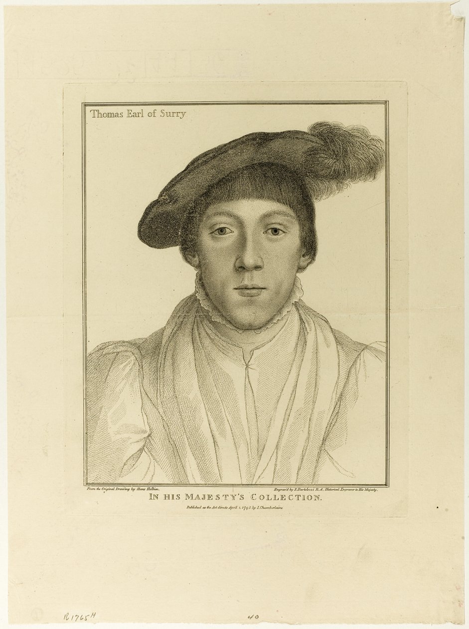 Thomas jarl av Surrey av Francesco Bartolozzi