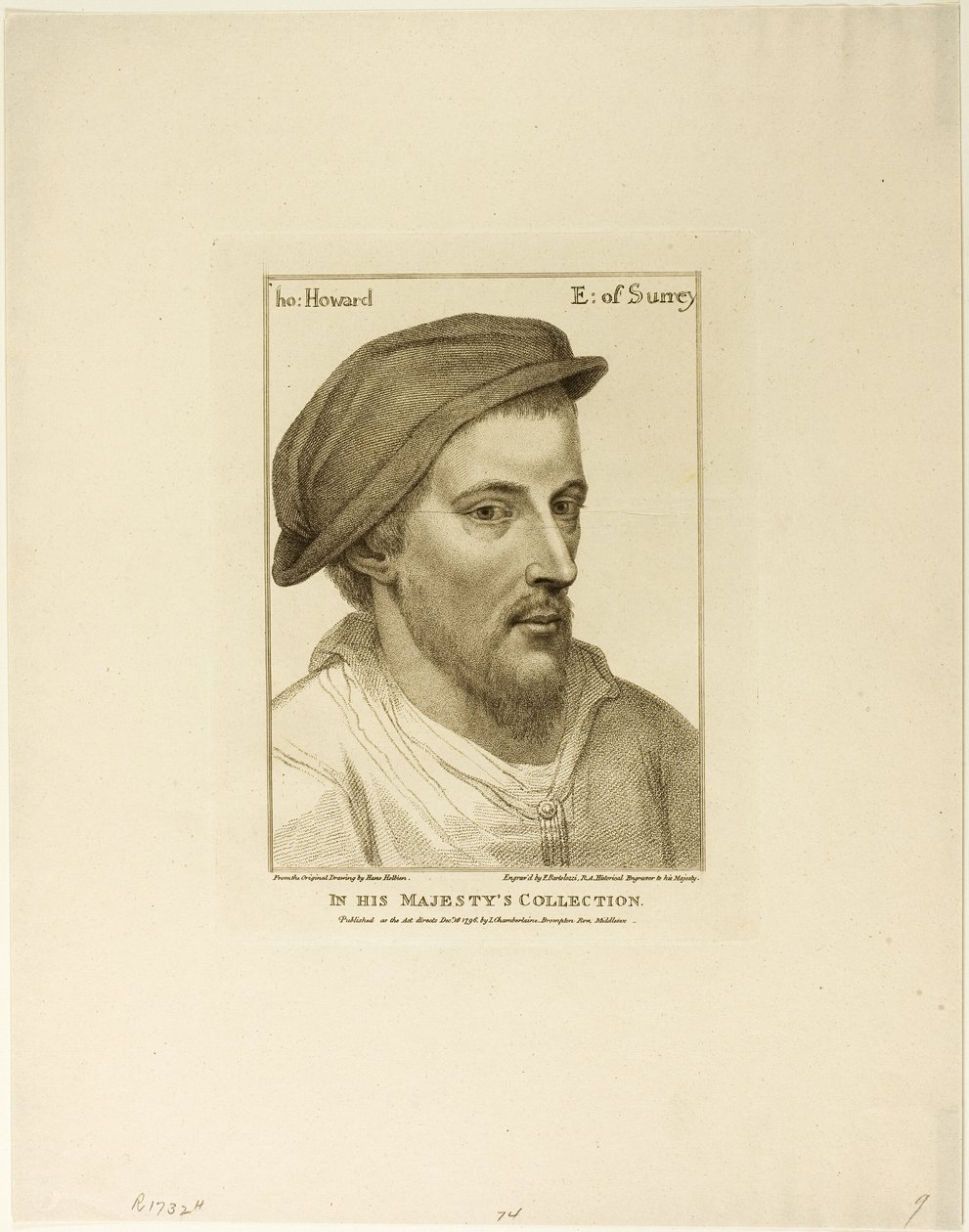 Thomas Howard, jarl av Surrey av Francesco Bartolozzi