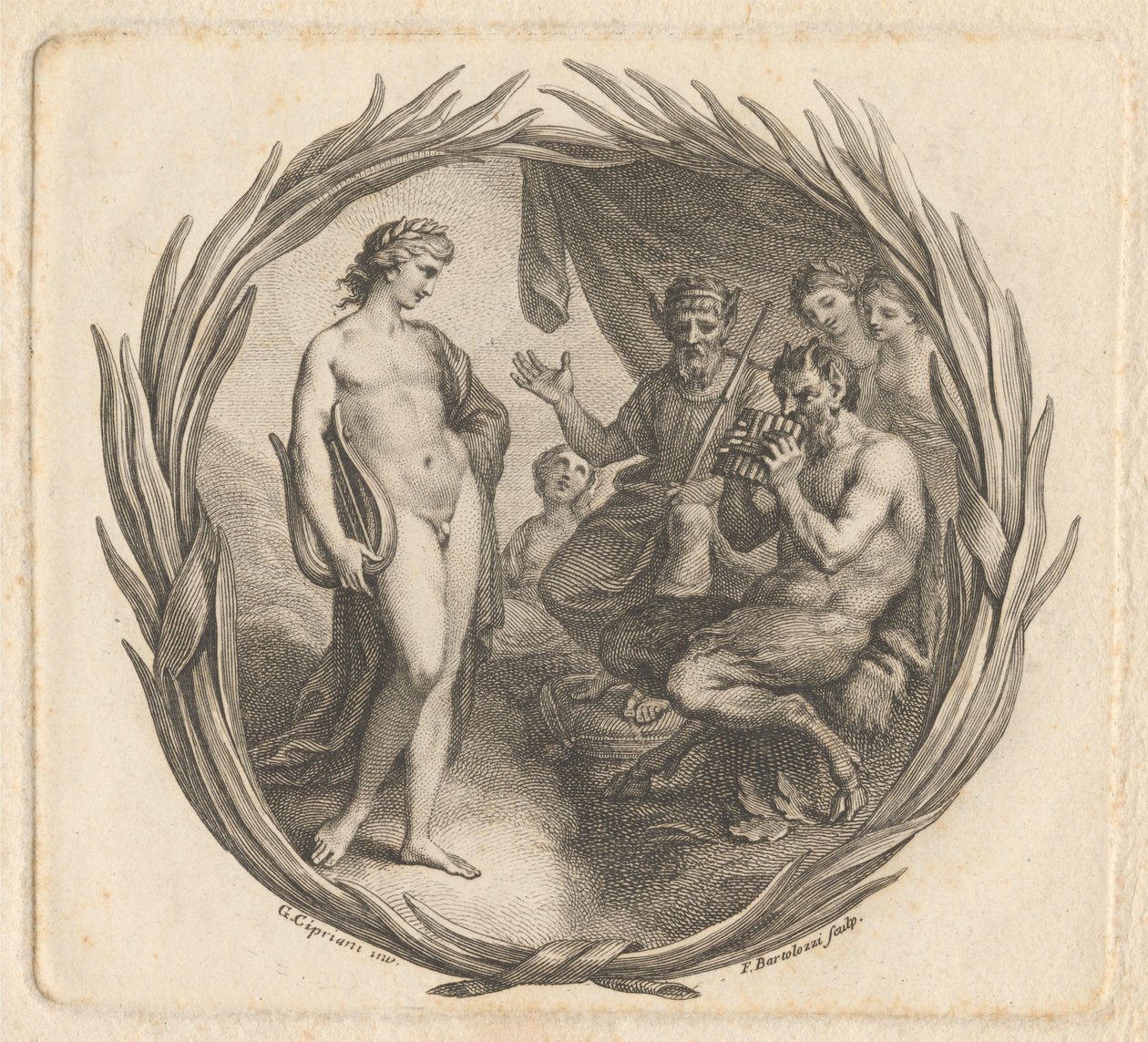 Billett til inntekt for herr Giardini av Francesco Bartolozzi