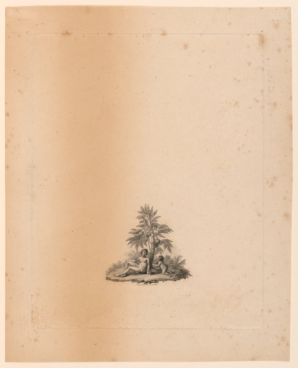 Vignette for "The Gardens" av Abbé de Lille av Francesco Bartolozzi