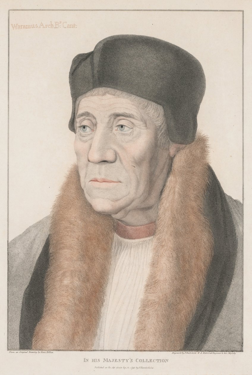 Waramus erkebiskop av Canterbury av Francesco Bartolozzi