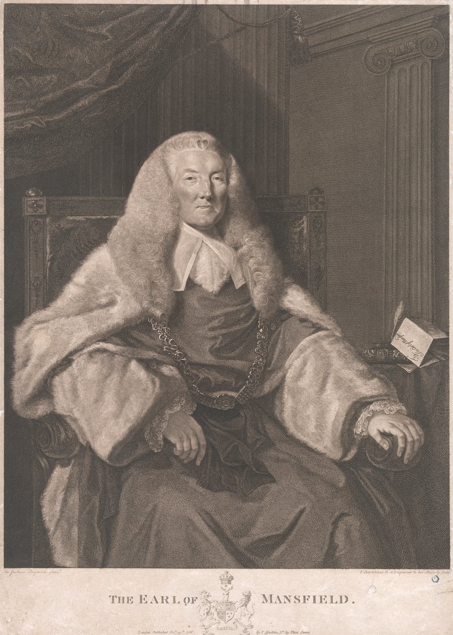 William Murray, første jarl av Mansfield av Francesco Bartolozzi