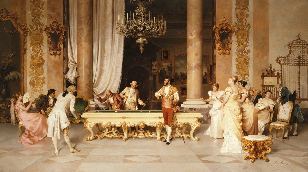 Et spill med biljard av Francesco Beda