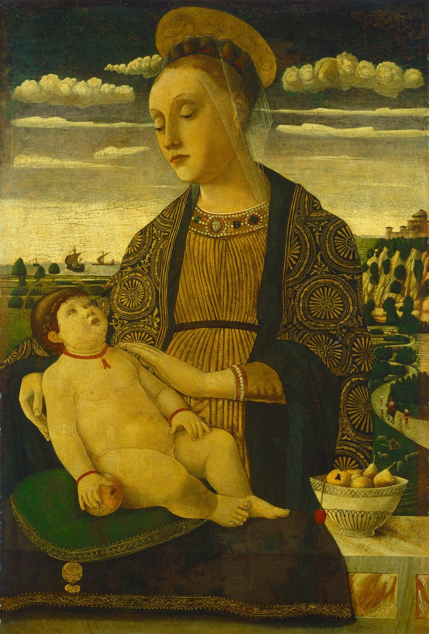 Madonna og barn, slutten av 1460-tallet. av Francesco Benaglio