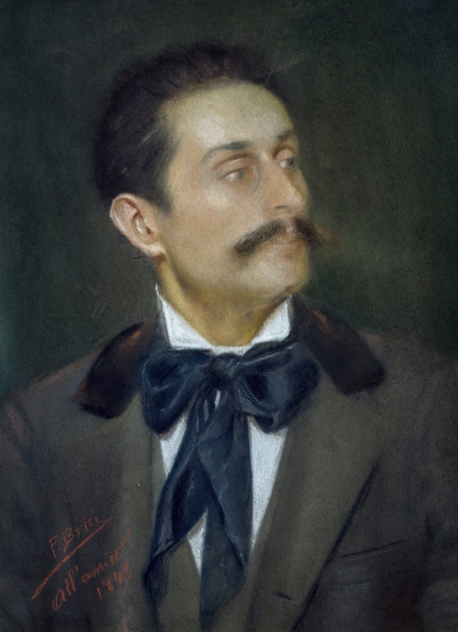 Portrett av maleren Mariano Mancini av Francesco Brici