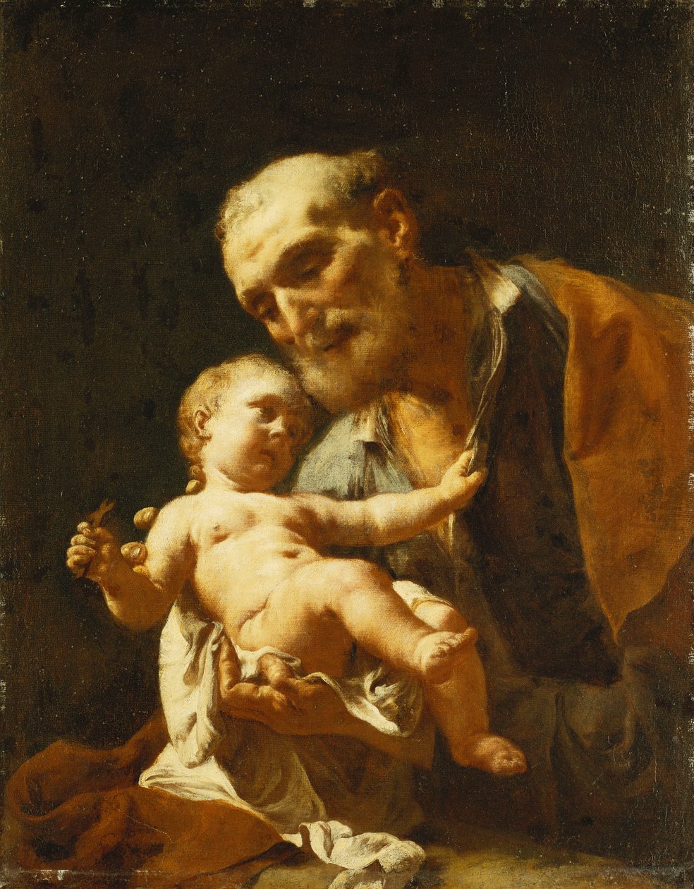 Saint Joseph og spedbarnet Kristus av Francesco Capella