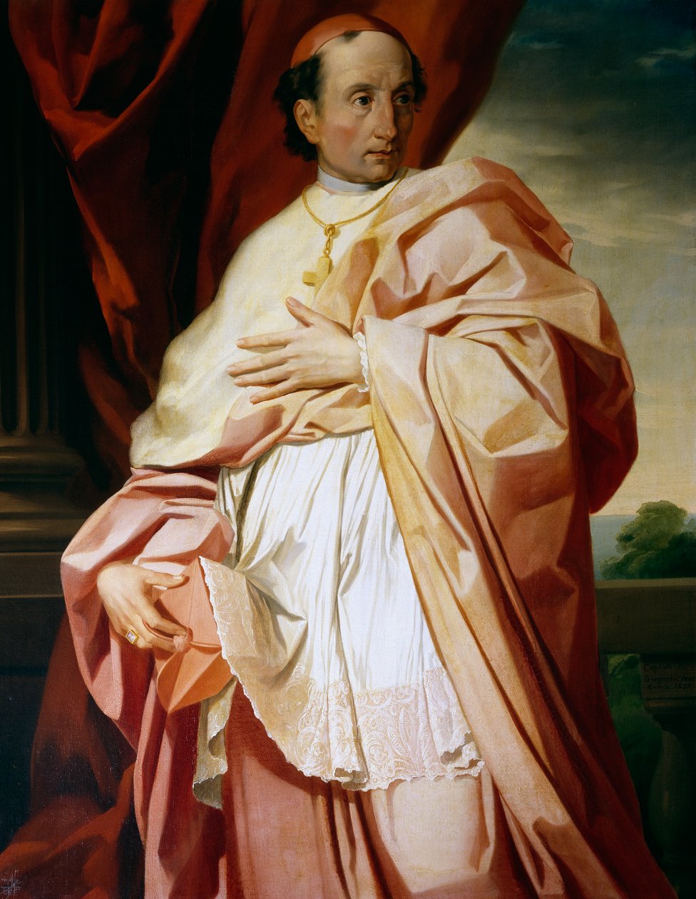 Portrett av Cesare Nembrini Pironi Gonzaga (Ancona av Francesco Coghetti