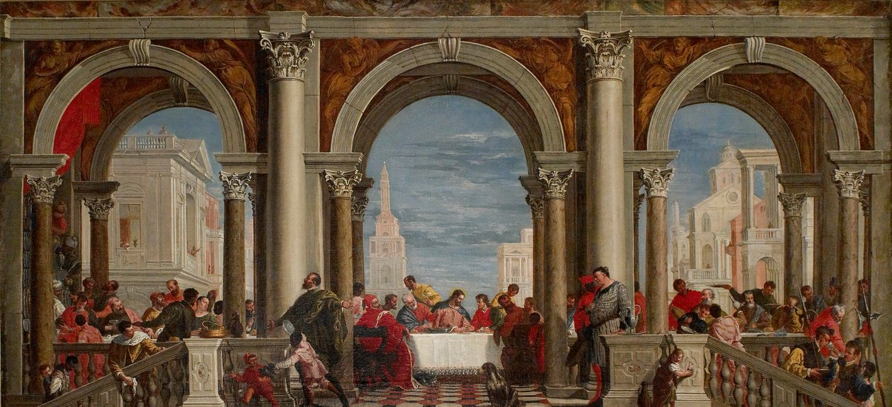 Festen i huset til Levi, 1720-1769 av Francesco Fontebasso