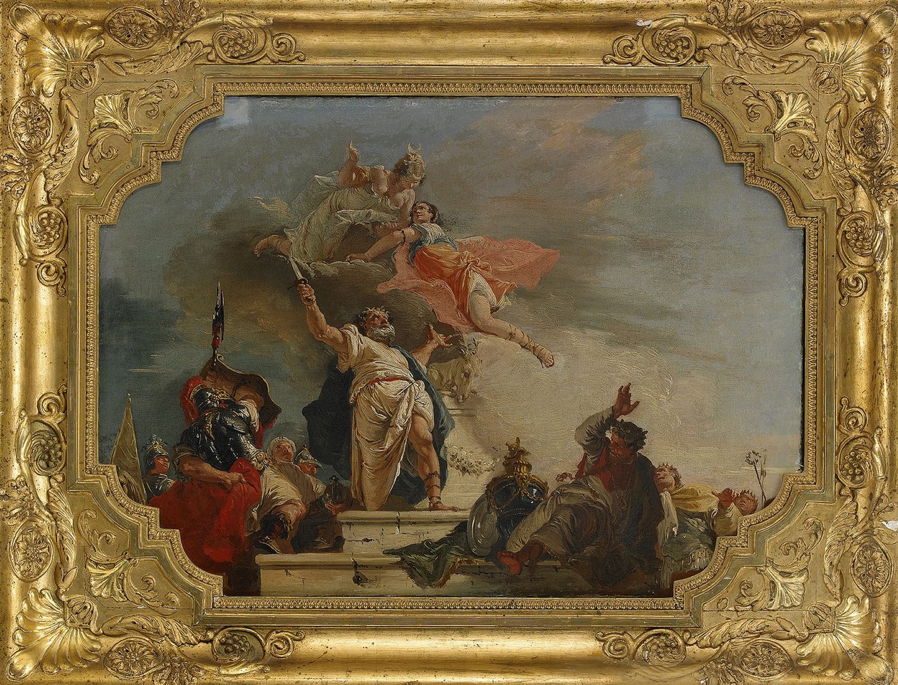 The Sacrifice of Iphigenia, 1700-tallet av Francesco Fontebasso