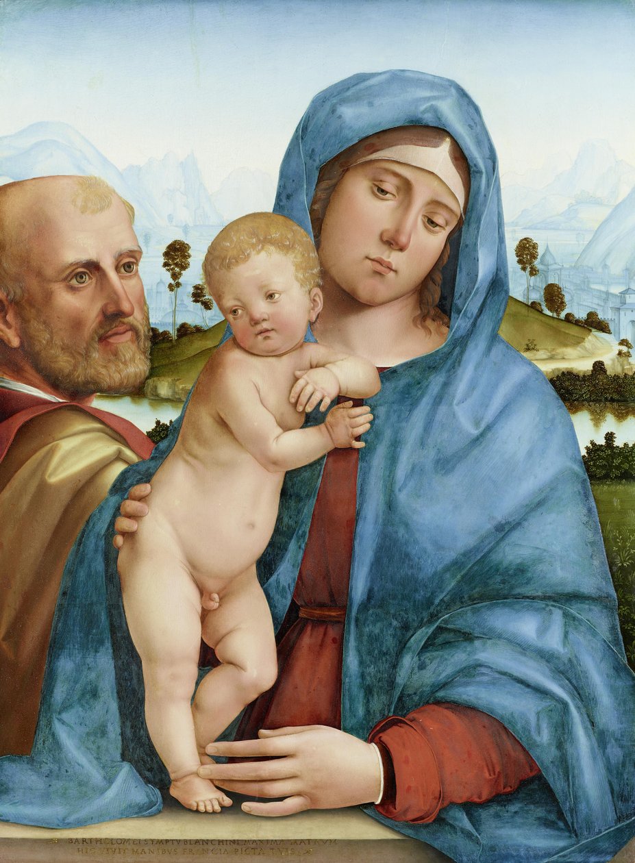 Den hellige familie av Francesco Francia
