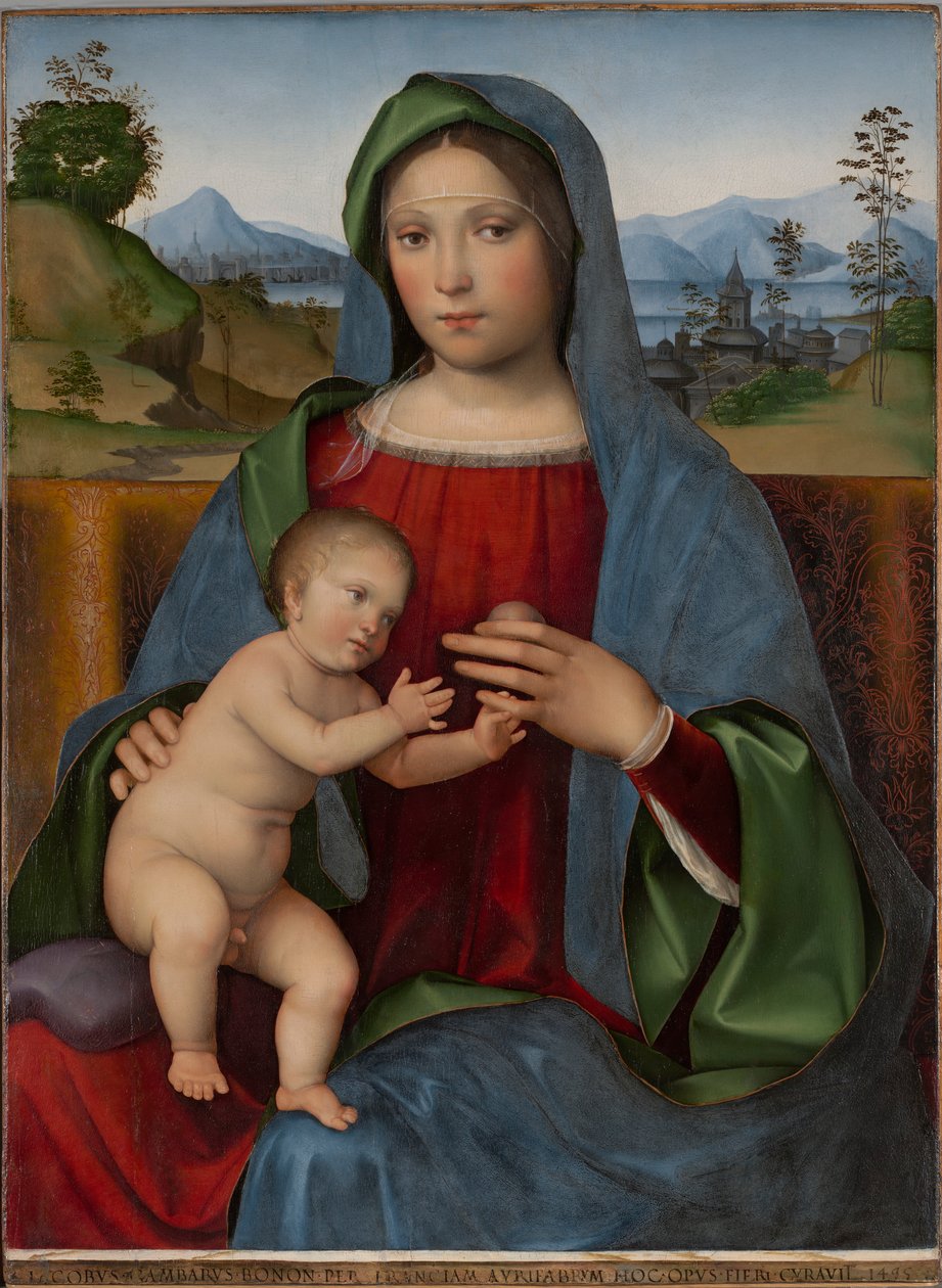 Jomfru og barn: Gambaro-madonnaen av Francesco Francia