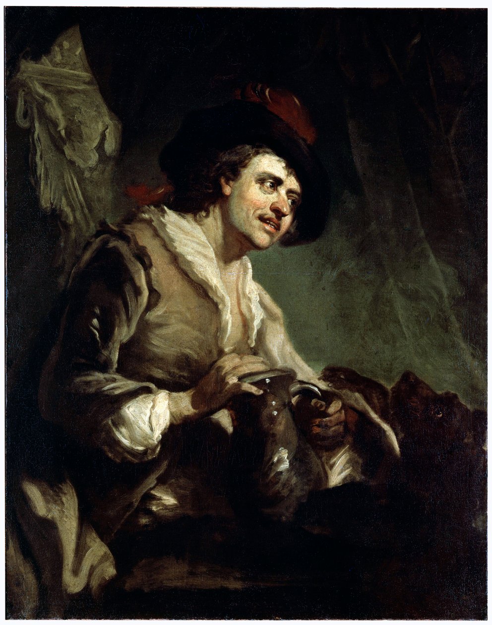 Mann med en kanne, 1700-tallet av Francesco Giuseppe Casanova