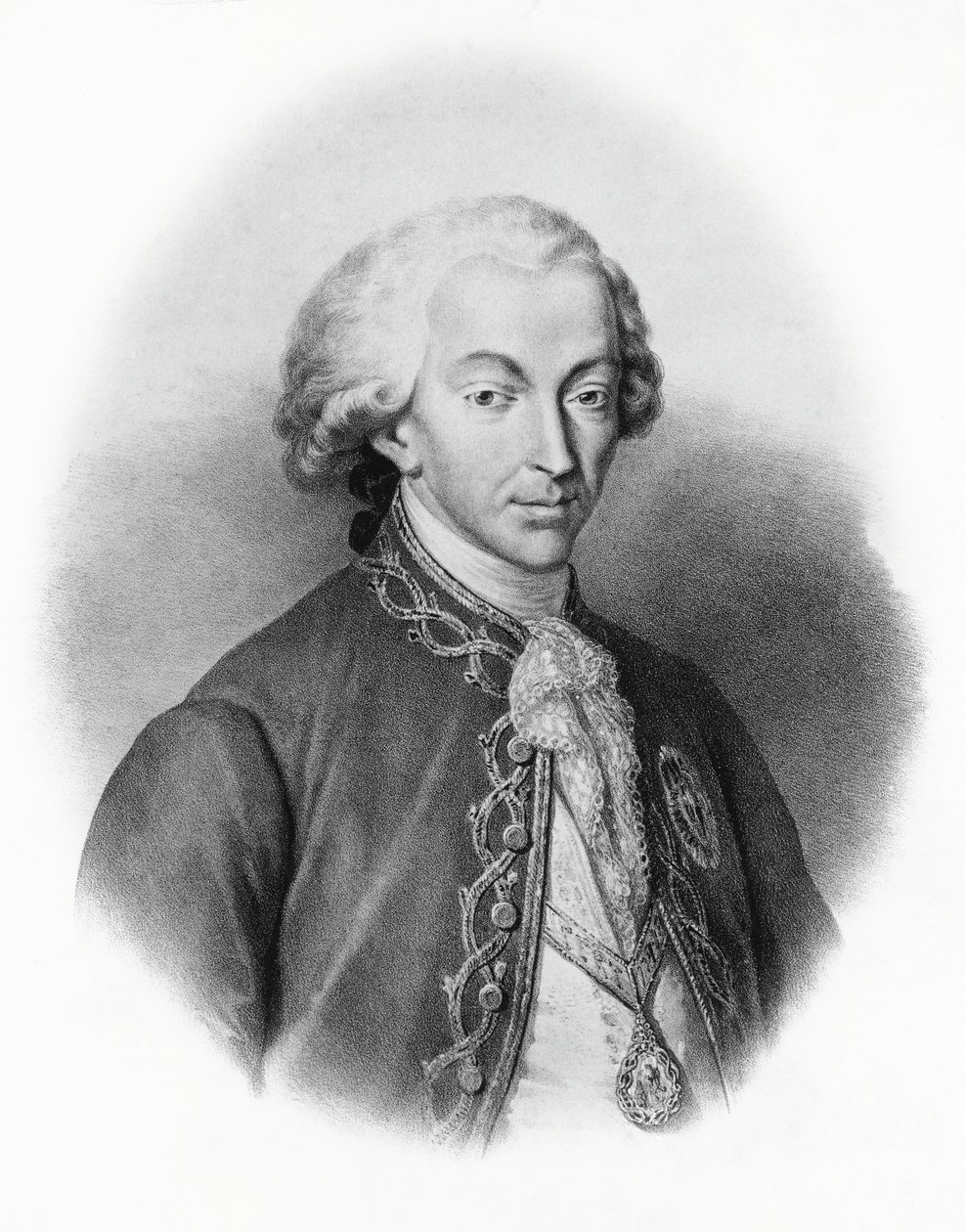 Portrett av Carlo Emanuele IV av Savoy (1751-1819), konge av Sardinia av Francesco Gonin