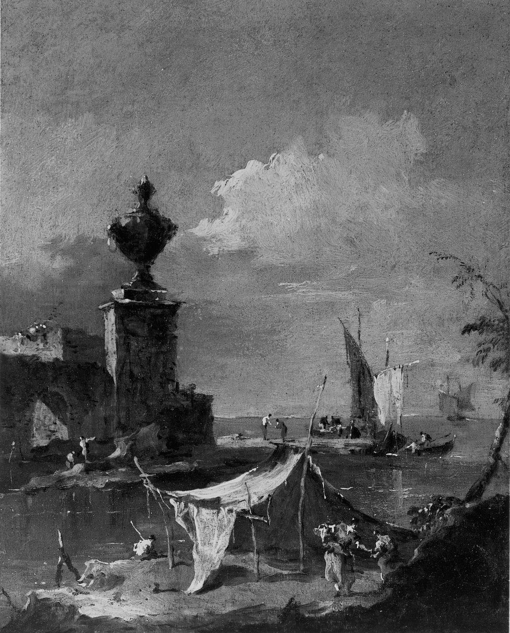 Capriccio: Lagunen av Francesco Guardi